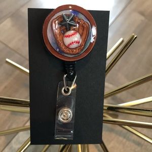 Retractable Nametag Badge Holder Lanyard Handmade